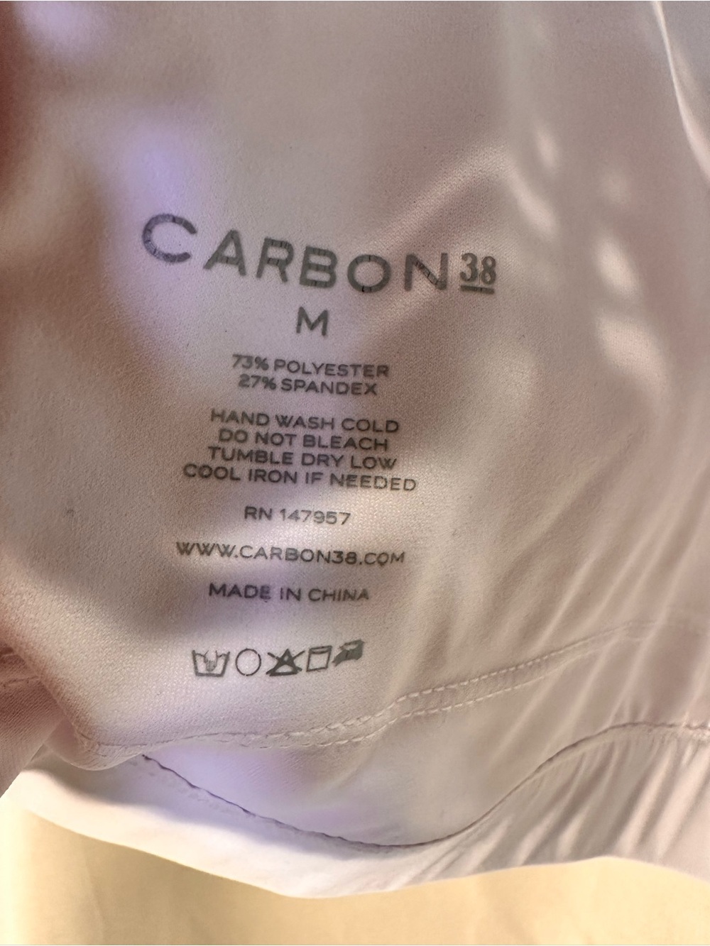 Carbon38 ATHLEISURE SET White crochet Macrame- Leggings(S) & top(M) with Cutouts - Picture 7 of 8